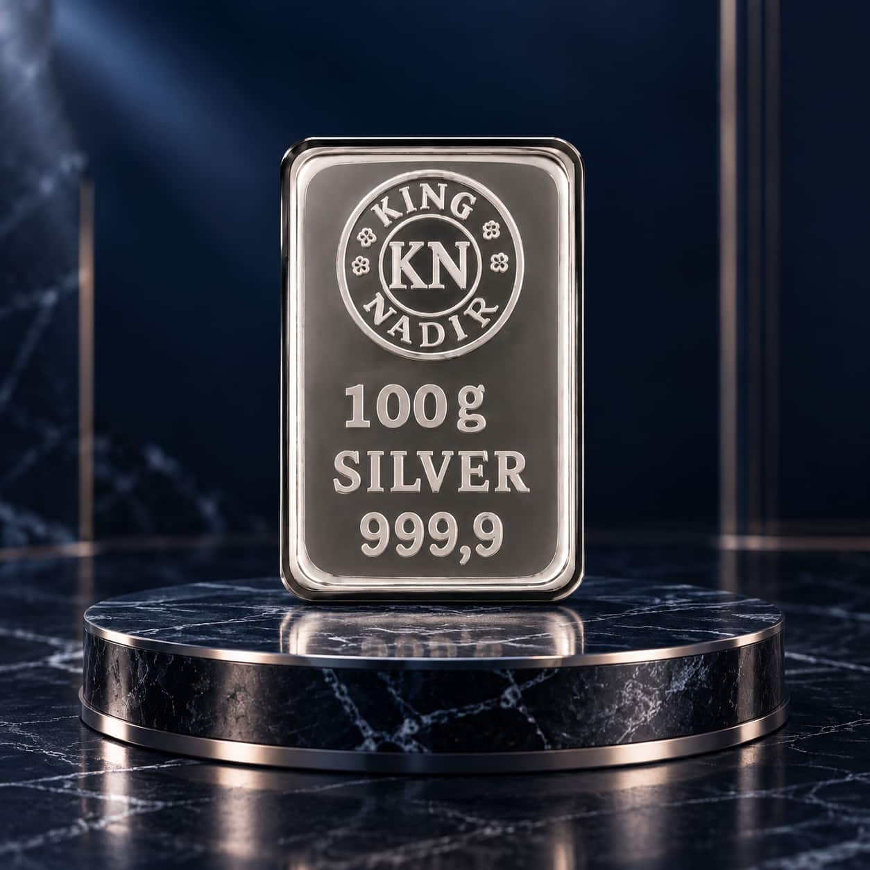 شمش نقره 100 گرمی عیار 999.9 -  N-100